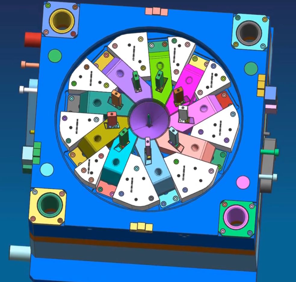 加工中心這套葉輪模具如何設(shè)計(jì)？如何脫模？(圖3)